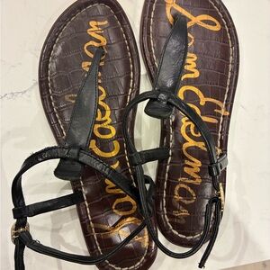 Sam Edelman Black and Brown Sandals